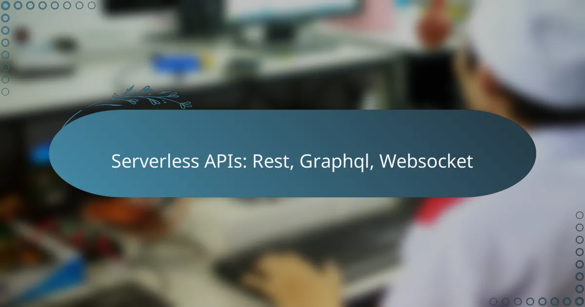 Serverless APIs: Rest, Graphql, Websocket