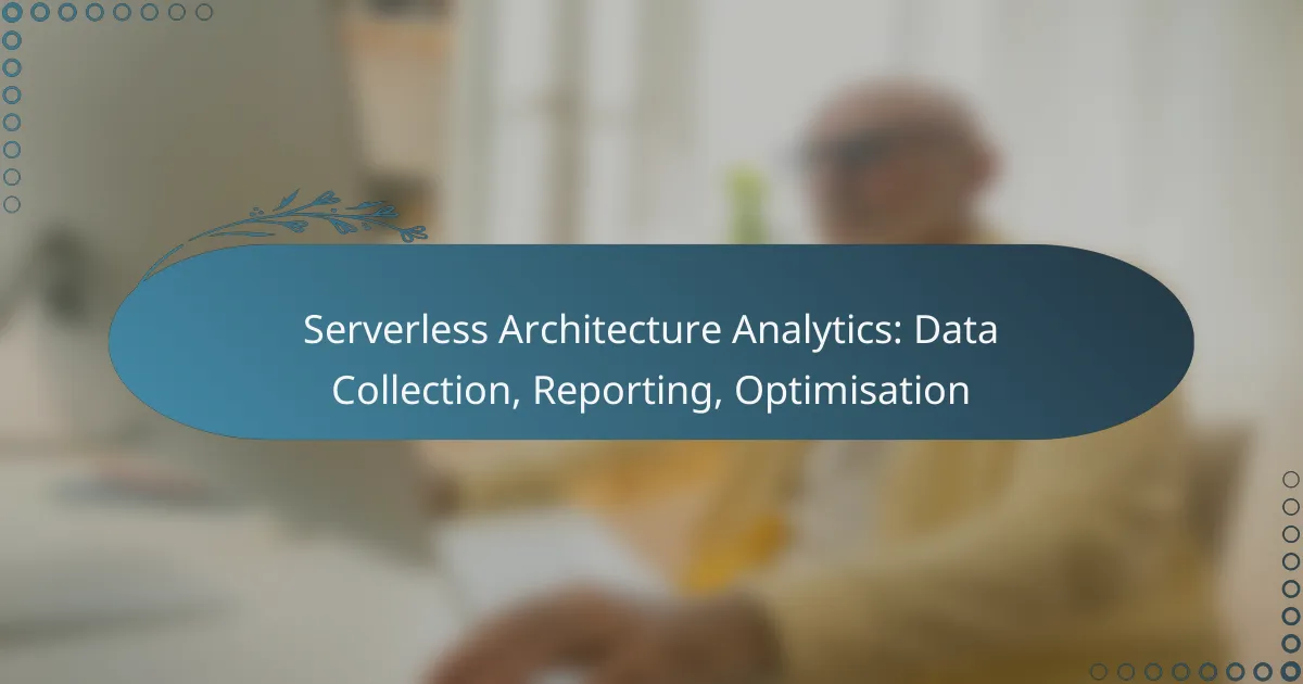 Serverless Architecture Analytics: Data Collection, Reporting, Optimisation